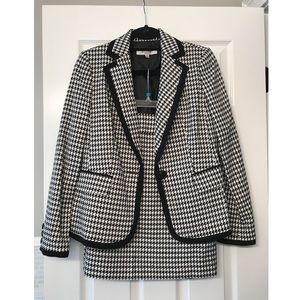 Never Worn - Black/White Kasper Skirt Suit